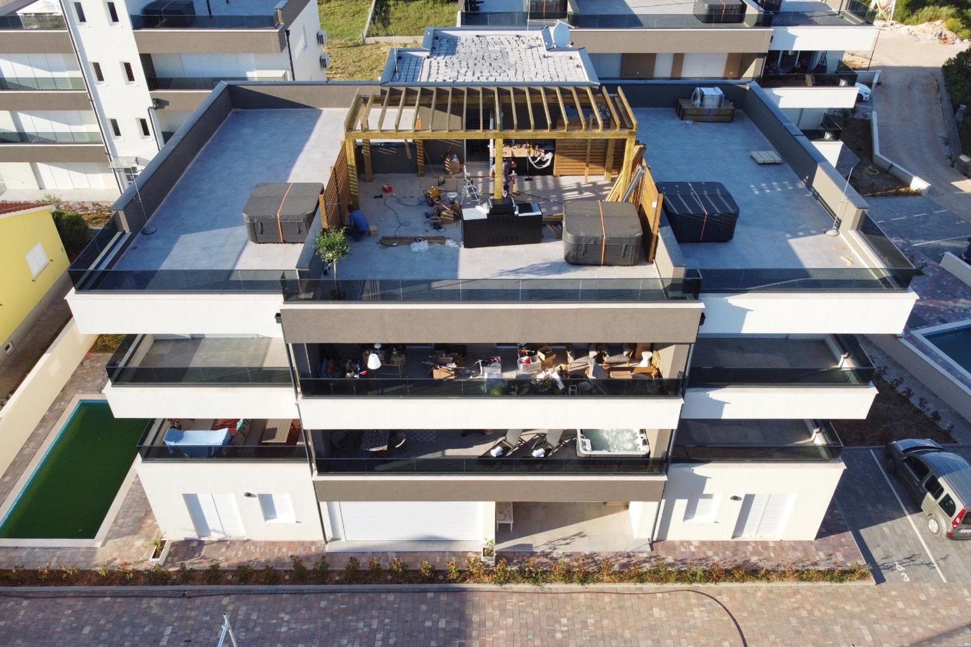 Apartment Relex With Pool & Jacuzzi Privlaka  Zewnętrze zdjęcie